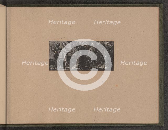 Colinet Mocked by Two Boys, 1821. Creator: William Blake.