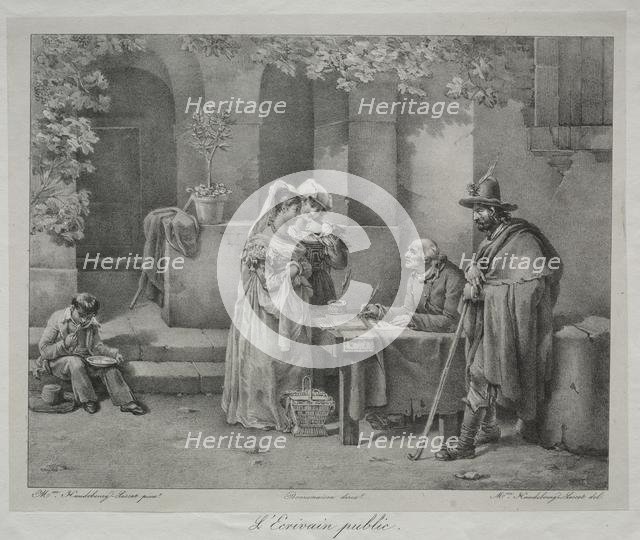 The Public Writer. Creator: Antoinette Cécile Hortense Lescot Haudebourt (French, 1784-1845).