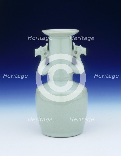 Reproduction of a Longquan celadon mallet vase, Japan, c1920. Artist: Unknown