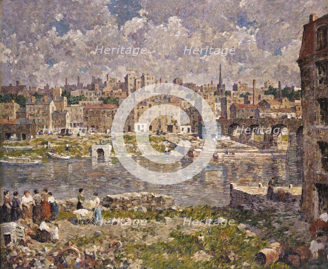 The Other Shore, 1923. Creator: Robert Spencer.