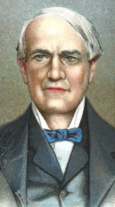 Thomas Alva Edison, American inventor, 1924. Artist: Unknown