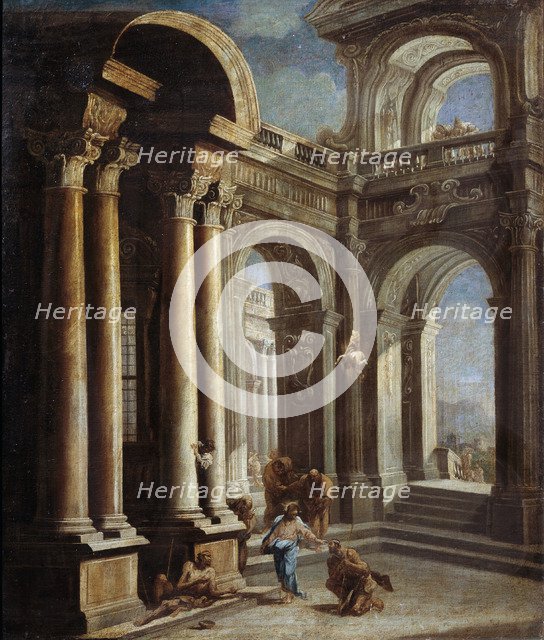 The Healing of Blind Man of Jericho'.  Creator: Ricci, Sebastiano (1659-1734).