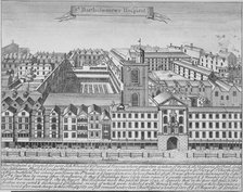 St Bartholomew's Hospital, Smithfield, City of London, 1723. Artist: Anon