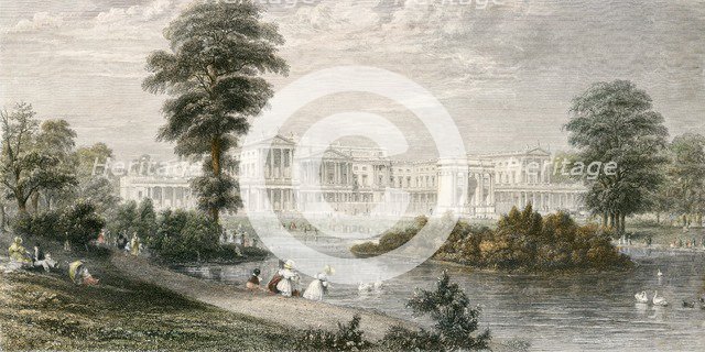 Buckingham Palace, Westminster, London, 1835. Artist: Thomas Higham.