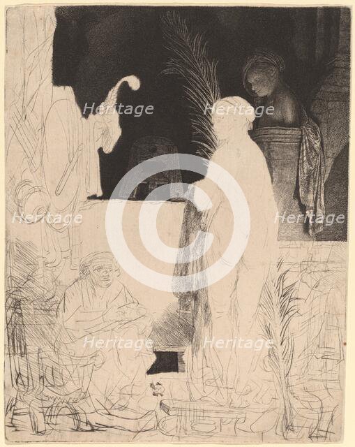 The Artist Drawing from the Model, c. 1639. Creator: Rembrandt Harmensz van Rijn.