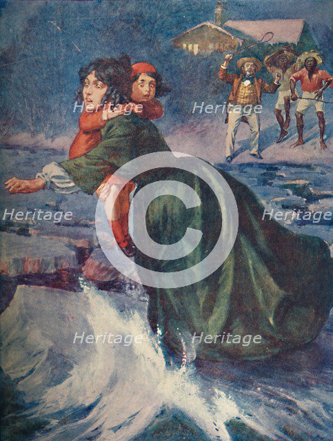 'The huge green fragment of ice pitched and creaked', 1929. Creator: Unknown.