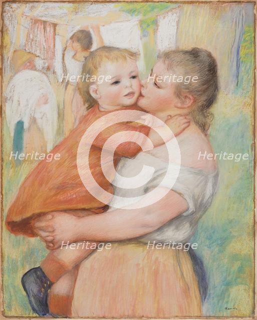 Mother and Child, 1886. Creator: Pierre-Auguste Renoir (French, 1841-1919).