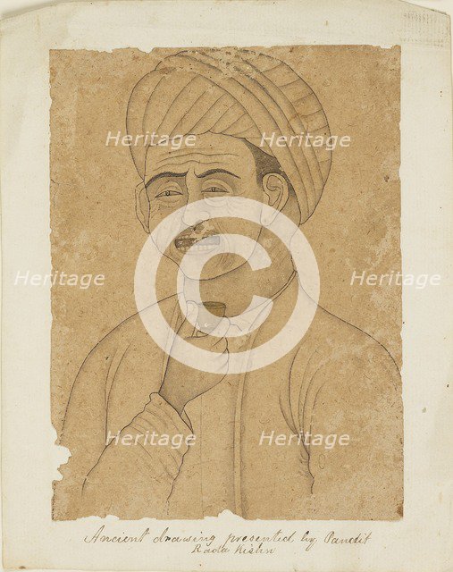 Man with a wine cup, 19th century. Artist: Unknown.