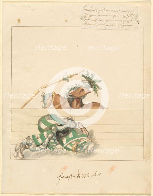 Freydal, The Book of Jousts and Tournament of Emperor Maximilian I: Combats..., Plate 106, c1515. Creator: Unknown.