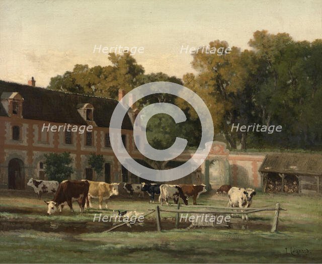 Farm in the Valley of the Auge, c1840-1880. Creator: Louis Coignard.