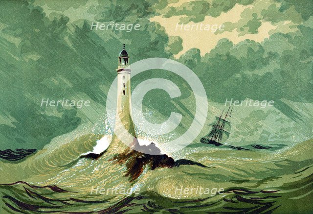 Eddystone Lighthouse, c1850. Artist: Unknown