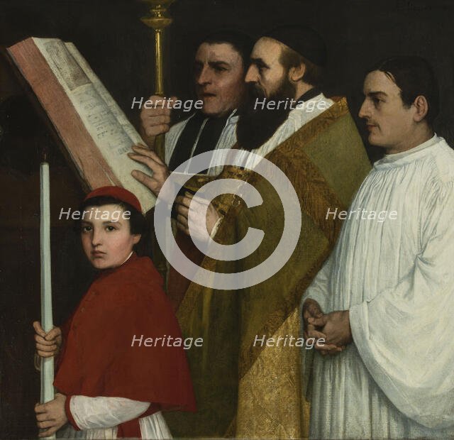 Le lutrin, 1865. Creator: Alphonse Legros.