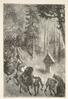 Escorting Guenever from Cameliard, from Stories of the Days of King Arthur by Charles Henry Hanson, 