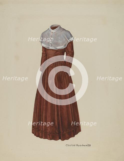 Dress, 1939. Creator: Charles Goodwin.