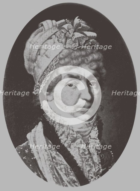 Portrait of Princess Natalya Petrovna Galitzine (1741-1837), 1870. Artist: Lushev, Andrey Mikhaylovich (1822-?)