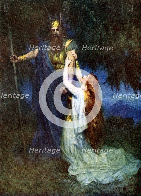 Odin and Brunhilde. Artist: Unknown