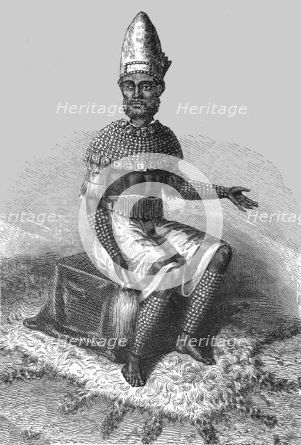 ''The Cazembe in state dress; The regions of the Cazembe', 1875. Creator: Unknown.
