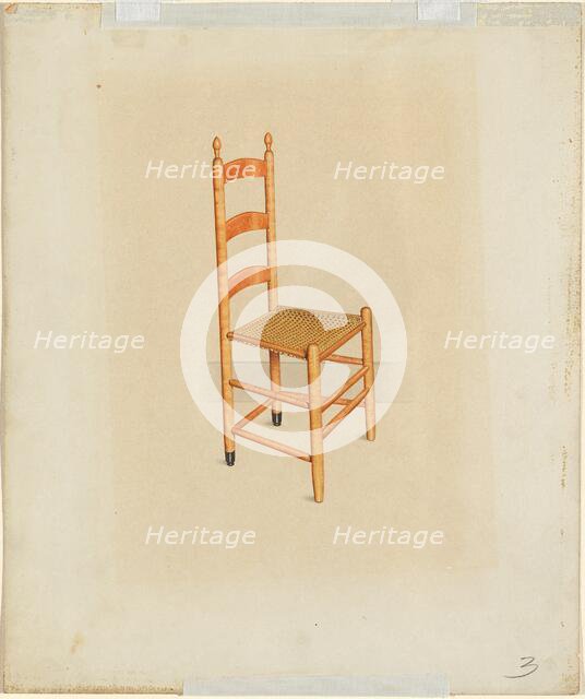 Shaker Tilting Chair, c. 1937. Creator: John W Kelleher.