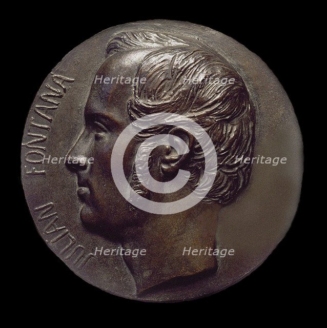 Julian Fontana (1810-1869), Bronze medal, 1843.
