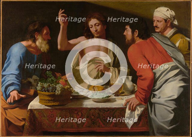 The Supper at Emmaus, about 1615-1625. Creator: Bartolomeo Cavarozzi.