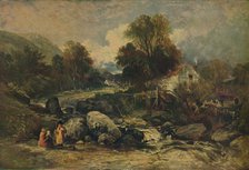 'Dol-y-Garrog Mill near Llanrwst, Caernarvonshire', c1844. Artist: William James Muller.