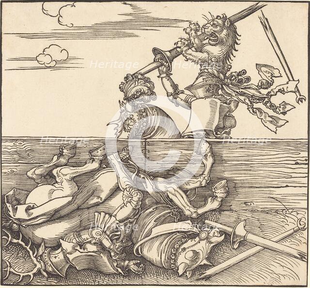 Italian Joust, c. 1516. Creator: Albrecht Durer.