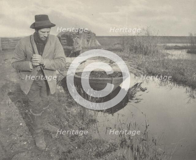 Towing the Reed, 1886. Creators: Dr Peter Henry Emerson, Thomas Frederick Goodall.