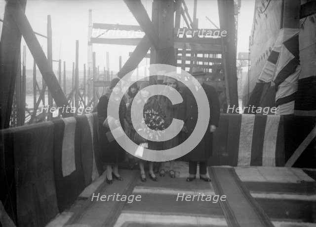 Christening Group possibly for the Yugoslavian 'Bakar',  Cowes, Isle of Wight, 1931. Creator: Kirk & Sons of Cowes.
