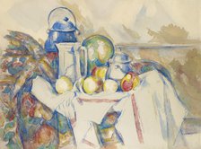 Nature morte avec pot au lait, melon et sucrier , 1900-1906. Creator: Cézanne, Paul (1839-1906).