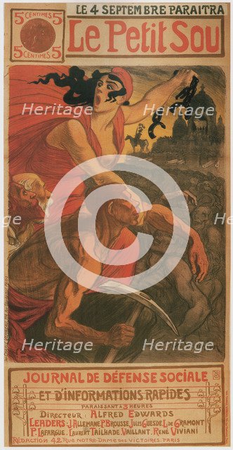 Le petite sou, 1900. Artist: Steinlen, Théophile Alexandre (1859-1923)