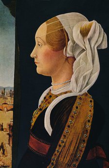 'Ginevra Bentivoglio', 1474-1477. Artist: Ercole de' Roberti.