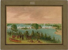 Father Hennepin and Companions at the Falls of St. Anthony. May 1, 1680, 1847/1848. Creator: George Catlin.