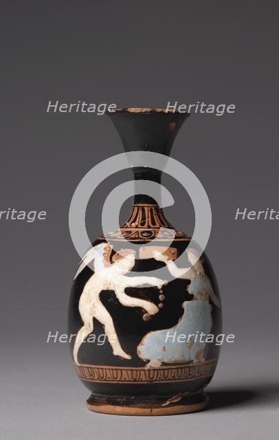 Squat Lekythos (Oil Jug), 400-375 BC. Creator: Unknown.