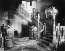 Staircase in home of Senator Philander Knox, Washington, D.C., between 1890 and 1950. Creator: Frances Benjamin Johnston.