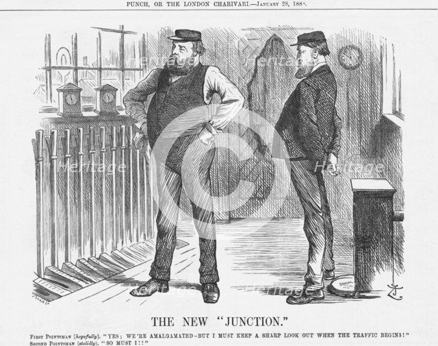 'The New Junction, 1888. Artist: Joseph Swain