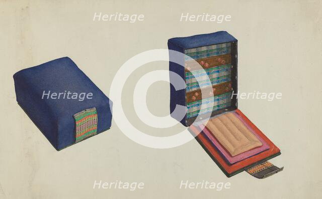 Shaker Needle Case, c. 1936. Creator: Ingrid Selmer-Larsen.