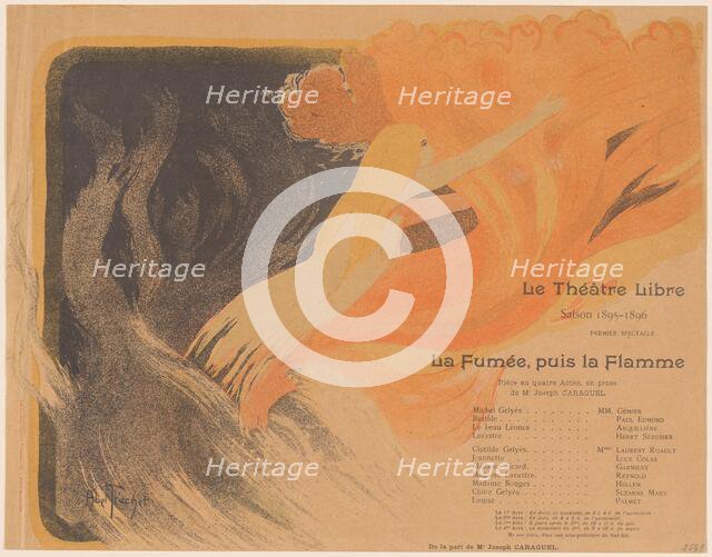 Le Théâtre Libre: La Fumée, puis la Flamme, 24 October 1895. Creator: Louis Abel-Truchet.