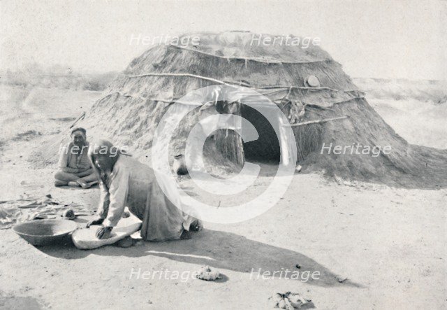 A hut of the Pima Indians of Arizona, 1912. Artist: CC Pierce & Co.