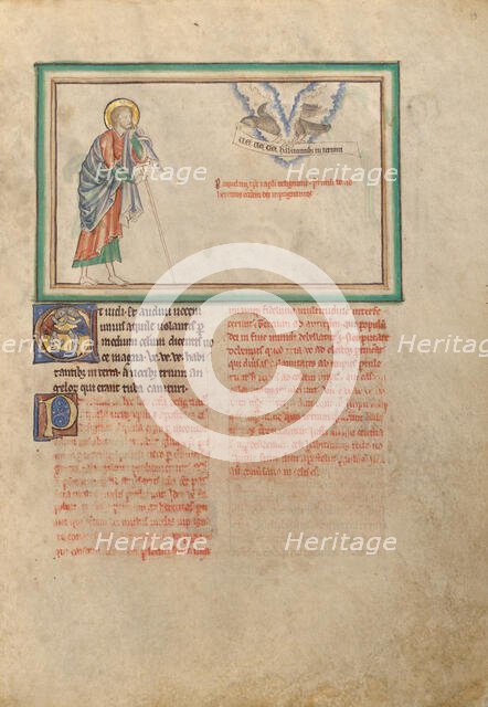 The Woeful Eagle; Dyson Perrins Apocalypse, about 1255-1260. Creator: Unknown.