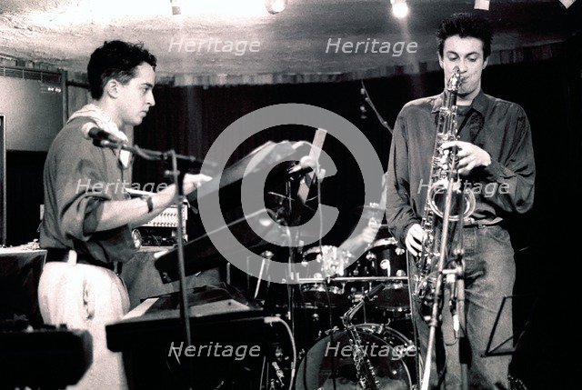 Jason Rebello and Dave O'Higgins, Tenor Clef, 1991. Artist: Brian O'Connor