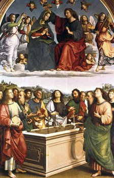 'The Crowning of the Virgin (Oddi Altar)', 1502-1503. Artist: Raphael