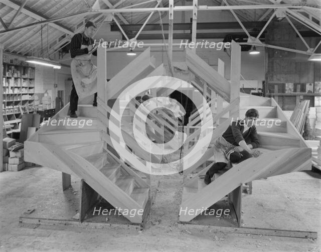 Victoria Joinery Works, Magdalen Street, Earlsfield, Wandsworth, London, 25/11/1966. Creator: John Laing plc.