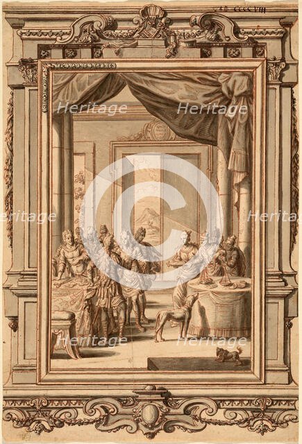 Absalom's beautiful hair. Creator: Füssli, Johann Melchior (1677-1736).