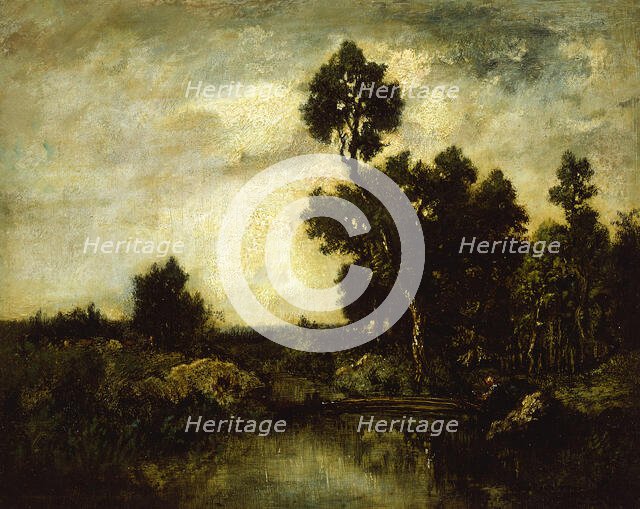 Landscape, c. 1850. Creator: Theodore Rousseau.