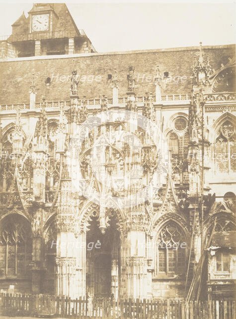 Portail de la Cathédrale de Louviers, 1852-54. Creator: Edmond Bacot.