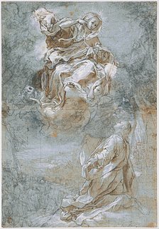 The Miracle of the Sacred Belt, ca 1600-1610. Artist: Barocci, Federigo (1528-1612)