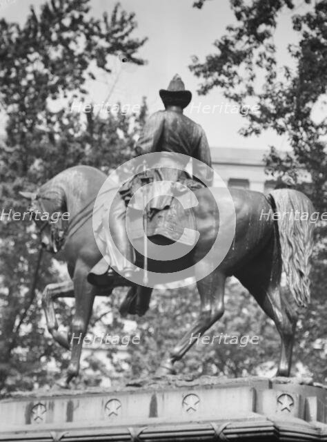 James B. McPherson - Equestrian statues in Washington, D.C., between 1911 and 1942. Creator: Arnold Genthe.