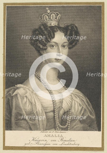 Amélie of Leuchtenberg (1812-1873), Empress of Brazil, 1830. Creator: Fleischmann, Friedrich (1791-1834).