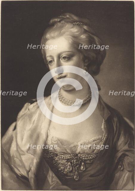 Princess Caroline Matilda, Queen of Denmark, c. 1771. Creator: James Watson.