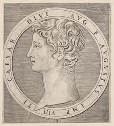 Speculum Romanae Magnificentiae: Tiberius, from The Twelve Caesars, ca. 1500-1534., ca. 1500-1534. Creator: Marcantonio Raimondi.